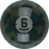 Aramith Camouflage Replacement Ball – #6 | Golden Break Billiards
